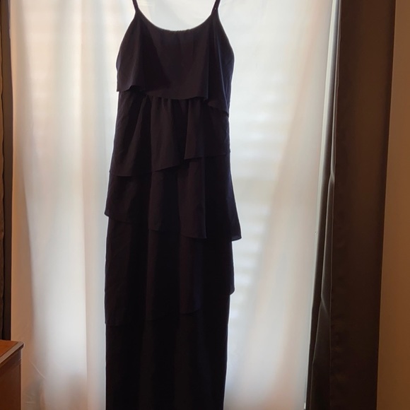 Navy blue maxi dress, adjustable straps, like new! - Picture 1 of 3